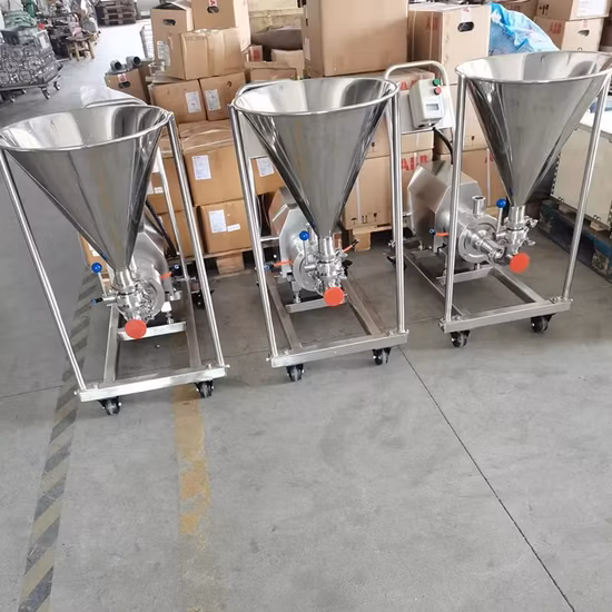 Pompa a lobi rotativi per fluidi sanitari per latte in acciaio inossidabile, pompa ad anello liquido CIP autoadescante, pompa a vite, pompa per emulsione, pompa dell'acqua centrifuga